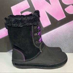 New Crocs Waterproof Faux Fur Lined Boots